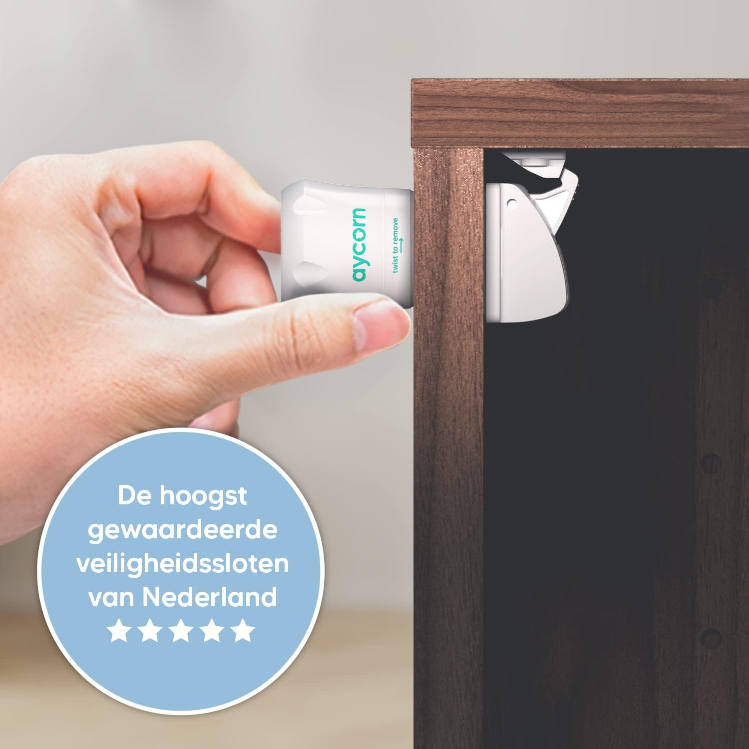 AYCORN Magnetische kind- en babysloten voor kasten, 10 sloten en 2 sleutels, in een paar s - Mise en situation et utilisation
