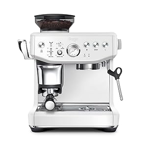 Sage Barista Express Impress - Cafetera Profesional con Espumador de Leche Manual y Molinillo - 9 Bares, Control de Temperatura, 1850 W - Para Cappuccino, Latte y Espresso, Sal Marina