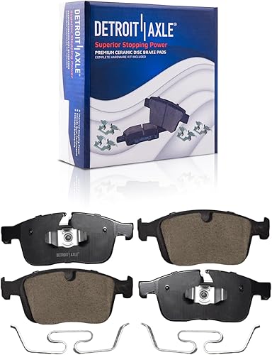 Miniatura 33 de Detroit Axle - Kit de freno delantero para Nissan Altima Sentra 07-10, repuesto de pastillas de freno de cerámica de freno de disco 2007 2008 2009