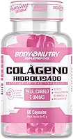 Colageno Hidrolisado Premium 60 Cápsulas Pele Cabelos Unhas Proteina Protein Vitamina C Ácido Ascórbico Vitamin E Tocoferol Betacaroteno Collagen Matéria Prima Importada Original - Body Nutry