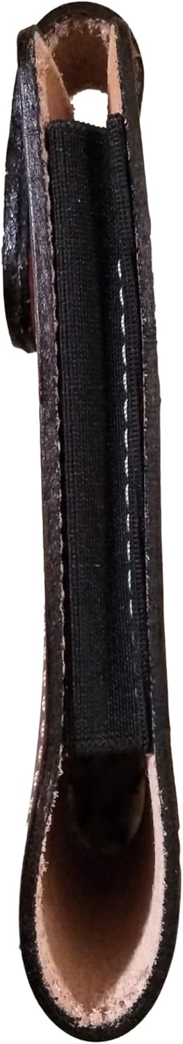 Western autentic Leather Mexican Cell Phone case for Belt with Magnetic Closure. Universal Size (Orange) - Image 3