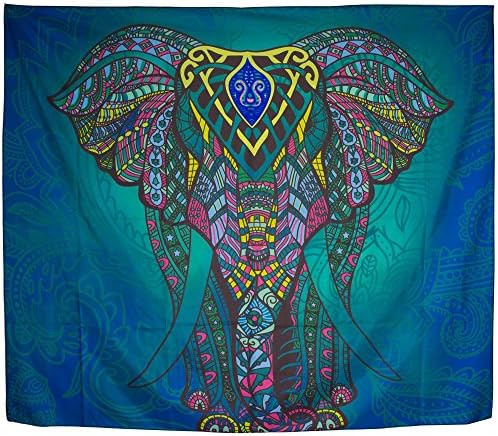 GoodPing Indian Bohemian Elephant Tapestry Decor Home Hippie Tapestry Wall Hanging (BL)
