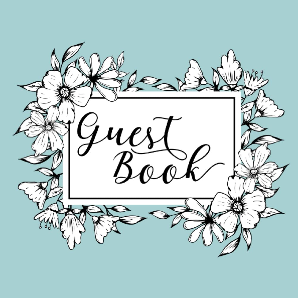 Guest Book: Wedding Reception Register To Record Your Guests’ Wishes and Place Photos in Robin's Egg Blue