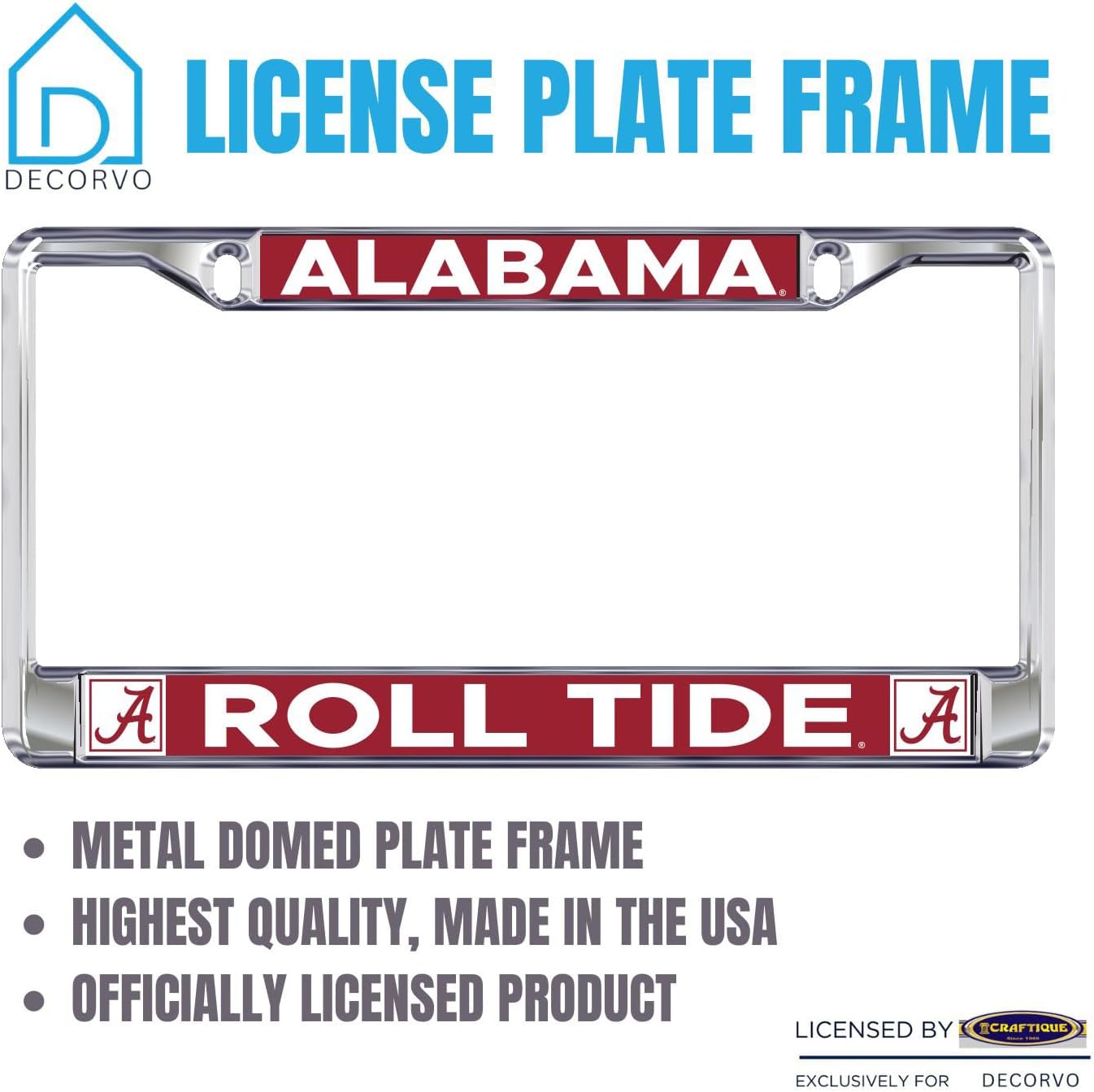 Alabama License Plate Frame - Alabama Car Truck Accessory