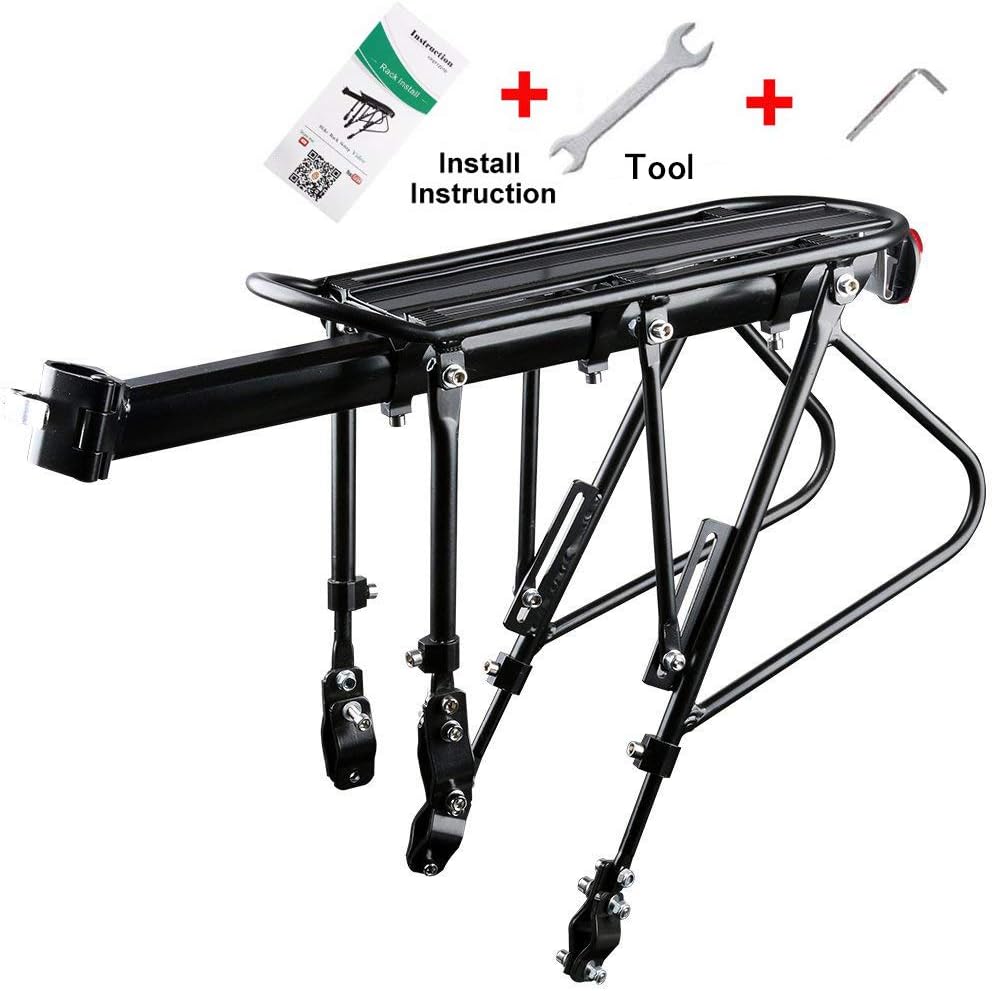 West Biking Bike Carrier Rack, 310 LB Capacity Solid Bearings Universal Adjustable Bicycle Luggage Cargo Rack,Cycling Equipment Stand Footstock : Sports & Outdoors