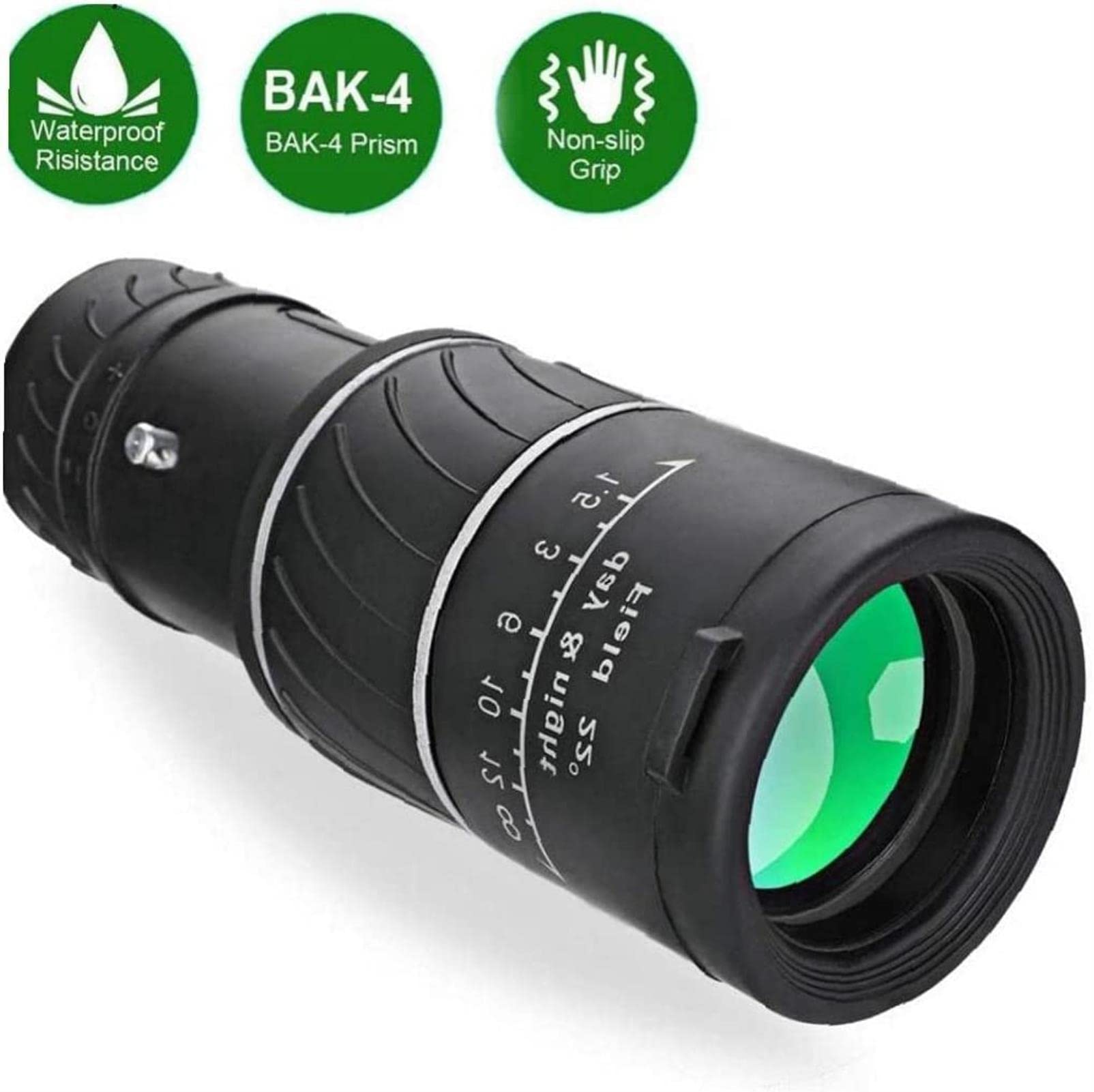 REVAHI Telescopio monocular portátil 40x60 HD Zoom Profesional Alcance óptico Nocturno Vista de Campo Grande