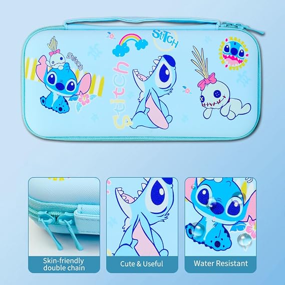 PERFECTSIGHT Cute Carrying Case for Nintendo Switch/ Switch OLED 2021 Model