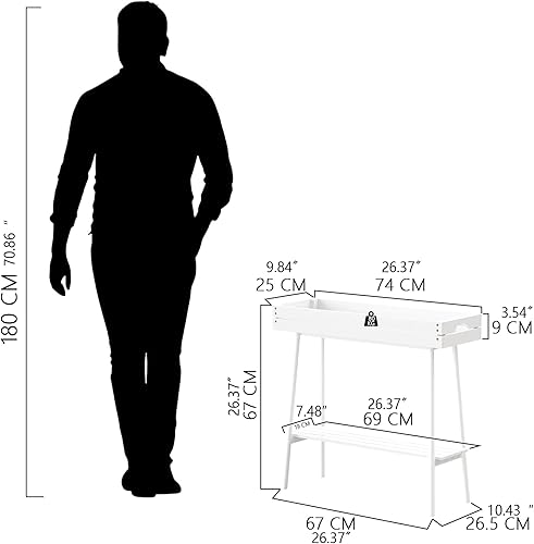 Miniatura 2 de BAMBANG Soporte de bambú para plantas de interior, mesa pequeña de 2 niveles, soporte alto para plantas de interior, estante para plantas de