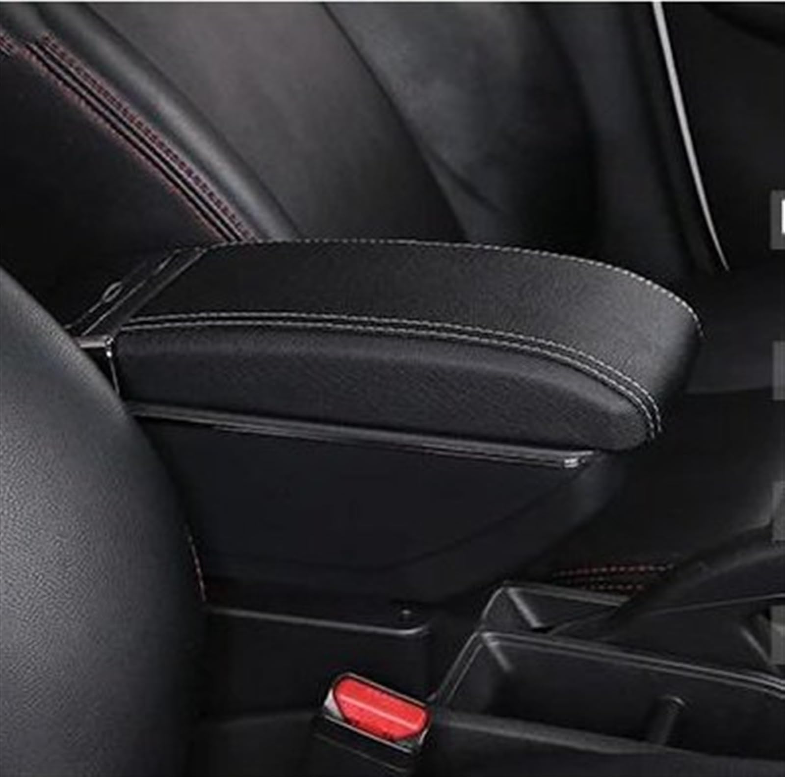 NOHEEU Car Modification Interior Accessories Seat Armrest Box Storage For Yaris GR For Elegant 2020-2023(B Styke Black White)