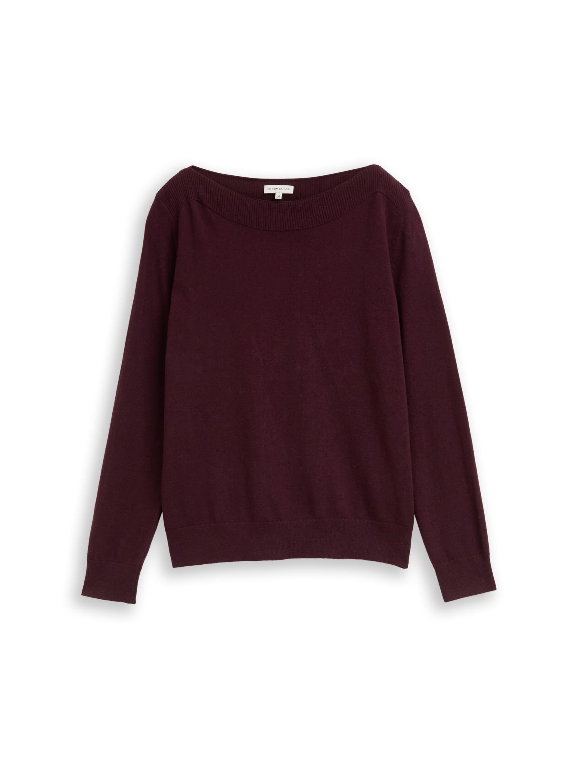 TOM TAILOR Damen Strickpullover mit U-Boot-Ausschnitt