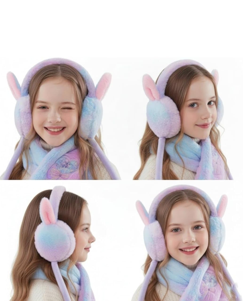 Unisex Winter Earmuffs, Faux Fur Ear Warmers with Full Protection, Breathable Terry Fabric, Lightweight Outdoor Head Accessory for Adults and Kids Above 7 Years 1