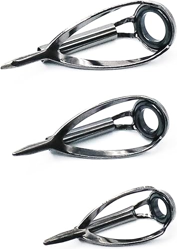 Miniatura 8 de 9KM DWLIFE Kits de reparación de puntas de caña de pescar, fundición de acero inoxidable y guía de cerámica