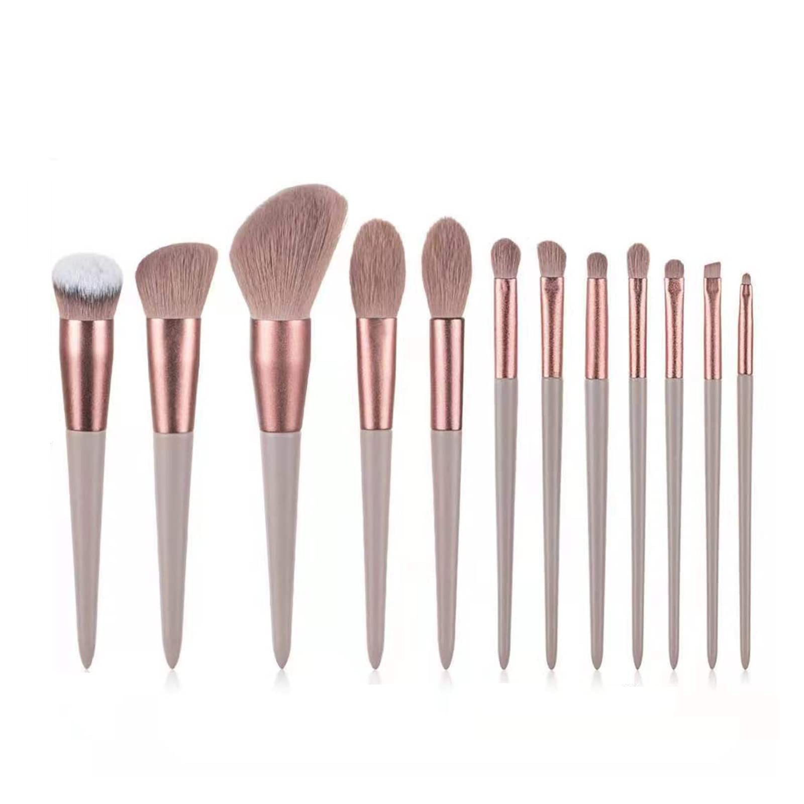 13 szt. miękkie pędzle do makijażu eyeliner pędzel do cieni do powiek podkład kosmetyczny do różu do pudru mieszanie urody narzędzie do makijażu (D)