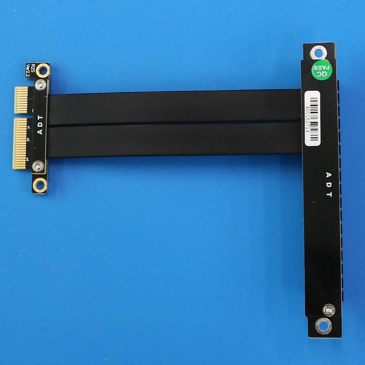ADT-Link PCI-E x4 x16 Riser verlengkabel 16 x 4 x PCIe3.0 GTX1080Ti grafische kaart SSD conversie kabel voor Raid kaart uitbreiding kabel hoek 1U pci-Express (20 cm