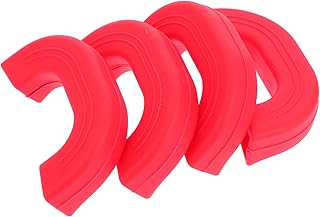 DOITOOL 4pcs Pot Earrings Frying Pan Handle Covers Handle Potholder Silicone Pot Handle Oven Handle Covers Hot Skillet Handle Cover Silicone Pot Grip Stainless Steel Pot Gloves