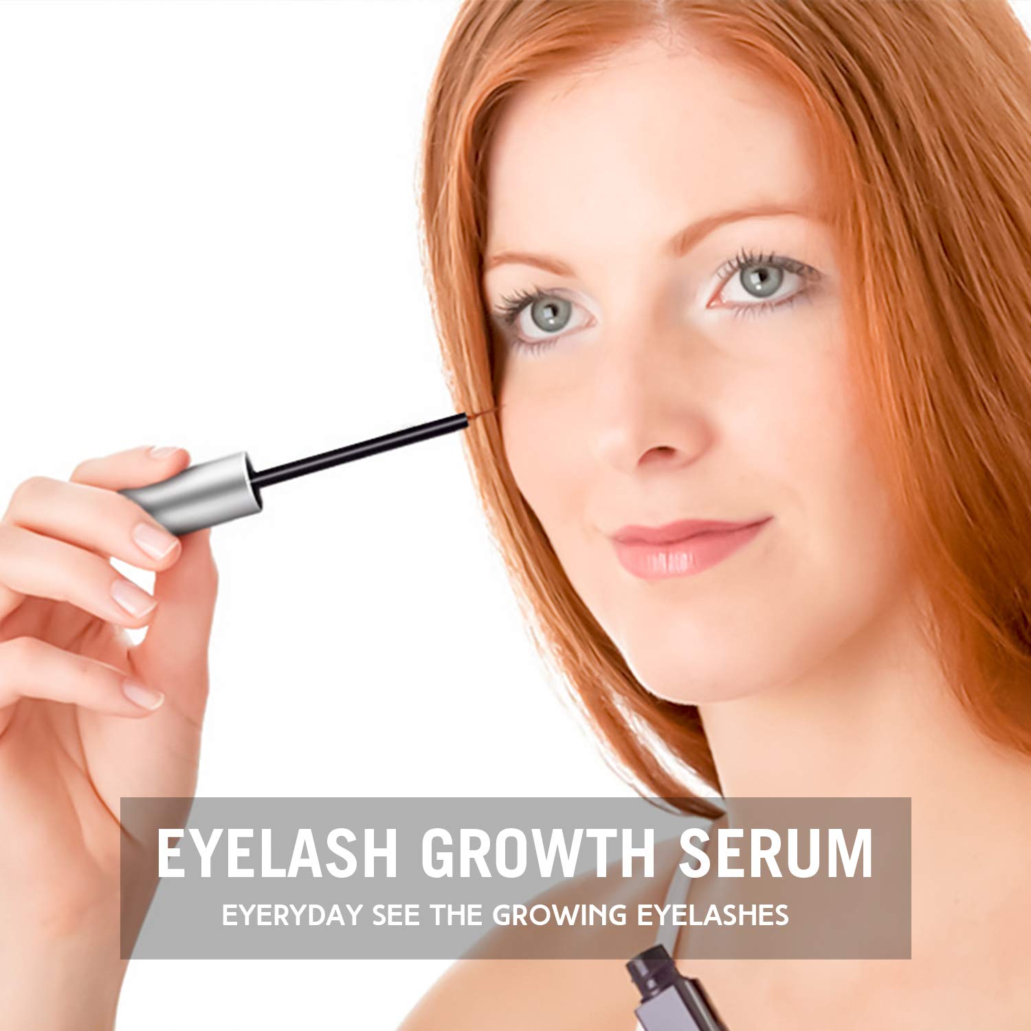 Siero Ciglia, Siero Ciglia Allungante e Rinforzante, Siero per Ciglia Lunghe e Folte, Incredible Rapid Growth of Eyelashes, 5ML (Nero)