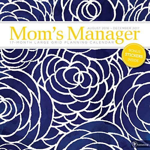 Moms Manager Floral 17 Month 2017 Calendar