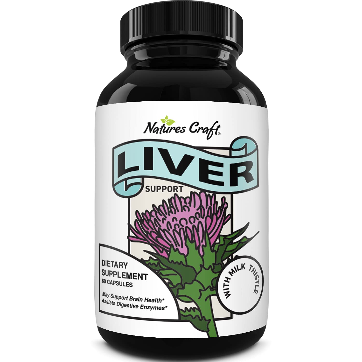 Liver Supplements with Milk Thistle Artichoke Dandelion Root