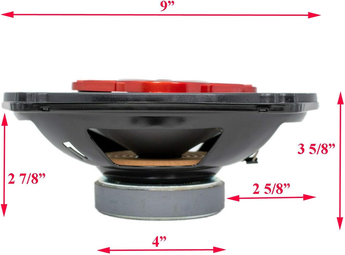 CEA Rated Car Speakers SoundXtreme 6” 3-Way Coaxial Car Speakers – 350  Watts Max, CEA Rated (Pair) 6 -in Speakers