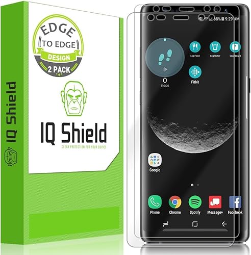 IQShield Screen Protector Compatible with Samsung Galaxy Note 8 (2-Pack)(Maximum Coverage, Edge to Edge) LiquidSkin Anti-Bubble Clear TPU Film