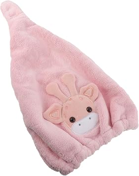 DOITOOL Cartoon Hair Drying Towel Wrap Turban Quick Dry Cap for All Hair Types Super Absorbent Bathing Essential for Women