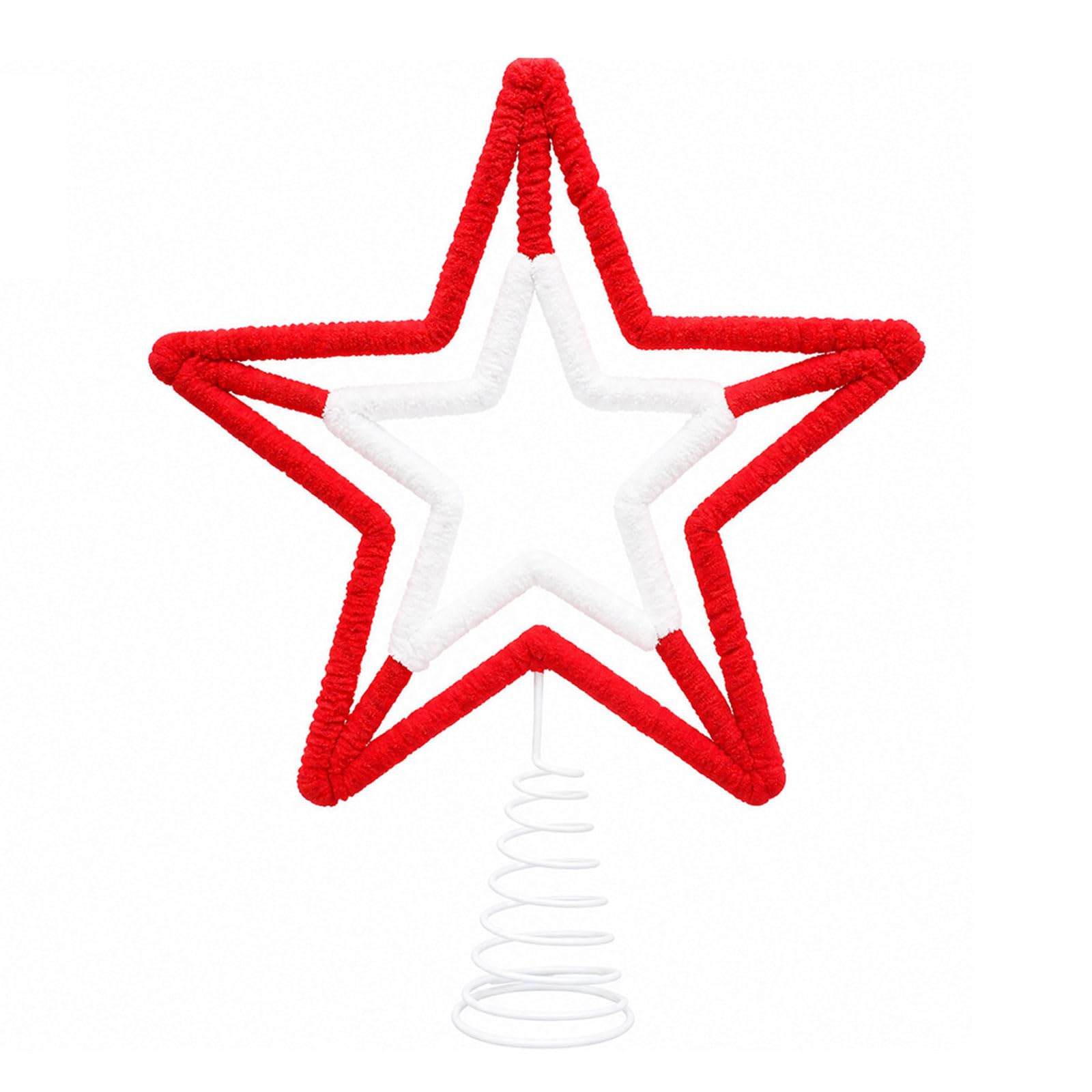 carotoe 3D Snowflake Christmas Tree Decoration Five Pointed Star Ornament for Christmas Tree and Party Centerpieces Easy Install Leader