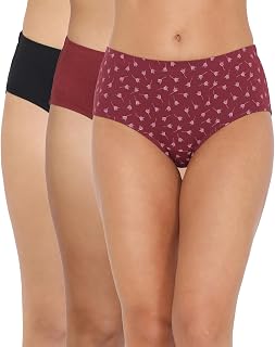 Zivame Medium Rise Full Coverage Hipster Panty (Pack of 3) - Multicolor Price In India