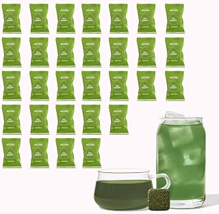 Tea Drops 30 Bulk Pack Organic Matcha Bagless Tea - Loose Leaf, Lightly Sweetened, On-The-Go. Plastic-Free - Iced or Hot