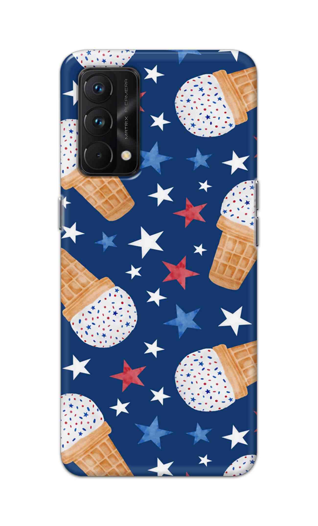NDCOM for Realme GT Master Edition Back Cover, Durable Realme GT Master Edition Phone Cover, Sleek Realme GT Master Edition Cover for Enhanced Protection Icecream Illustrations Printed Hard Case
