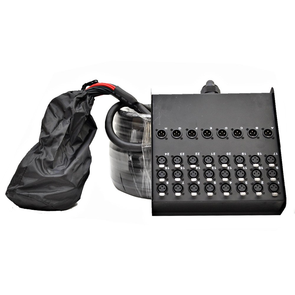 Gеt Sресіаl Prісе Seismic Audio SACB-24x8x100 24-Channel XLR Low Profile Circuit Board 100-Feet Snake Cable