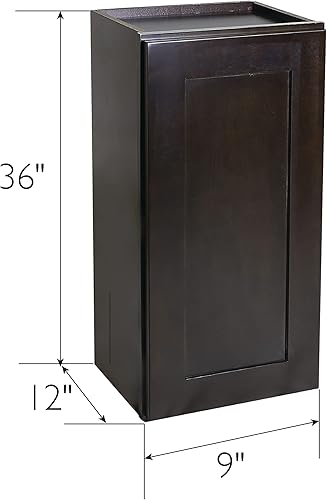 Miniatura 3 de Design House Brookings - Gabinete de pared para cocina Shaker, no ensamblado, W1524, 15" de ancho x 12" de profundidad x 24" de altura, pintado en