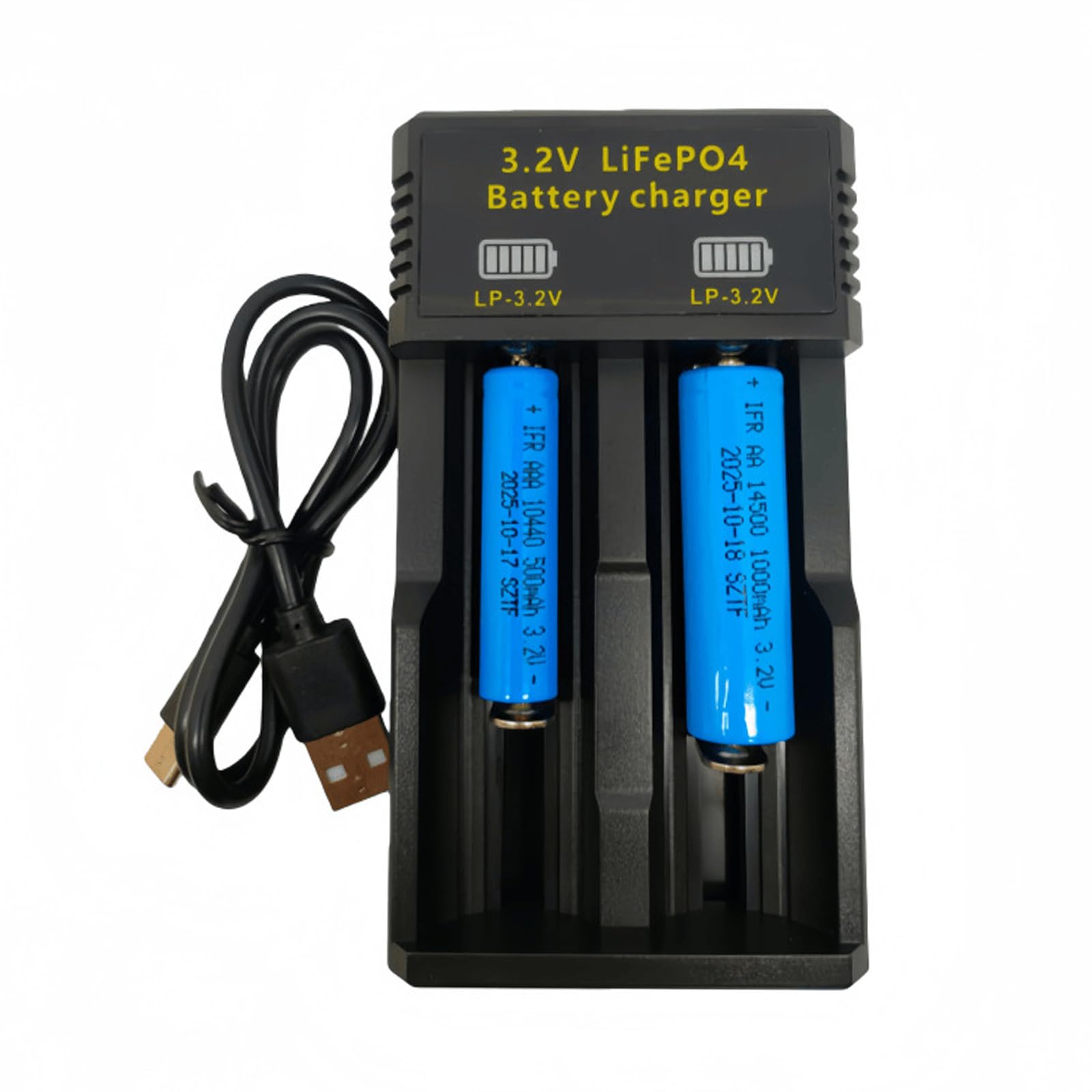 Amazon.co.jp: USB に 3.2V LiFePO4 バッテリー充電ボックス 16340