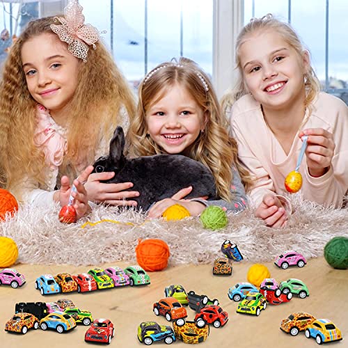 Vileafy 30 Mini Race Cars for Classroom Prizes, Party Favors for Kids 4-8 Years Old, Bulk Small Pull Back Car Toys for Treasure Box, Valentines Day Gifts for Kids - Thumbnail 4