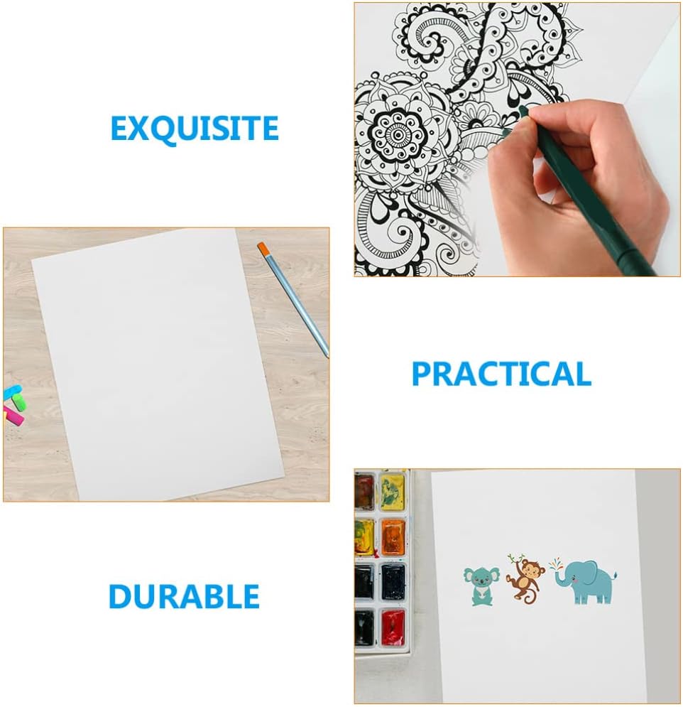 Ciieeo 100 Sheets Boys and Girls Art Cotton Watercolor Paper for Children Drawing Painting