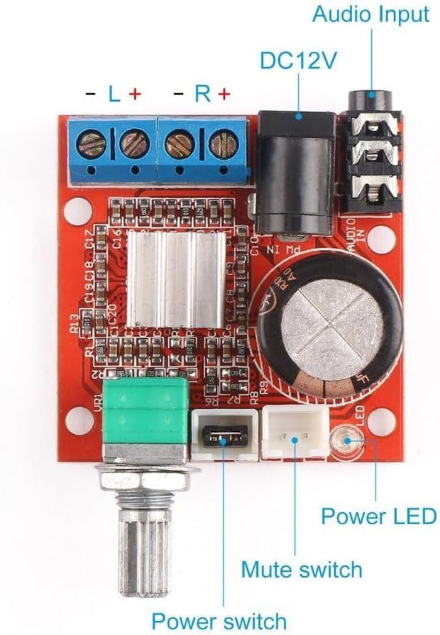 Electrobot PAM8610 Dual Channel Amplifier Board 2x10W - Image 5