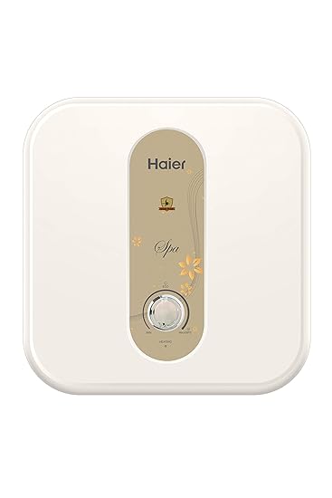 Haier (ES25V-EC-S1) Electric Storage 25 Litre Vertical Shock Proof, ABS Body, anti corrosion UMC tank ,(White),BPS technology, Super Fast heating, Warranty-7 Years