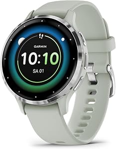Garmin Venu 3S 41 mm Fitness Smartwatch, 1.2 Inch AMOLED Touch Display, Up to 10 Days Battery Life, 30+ Sports Apps, Bluetooth Telephony and Voice Assistance, Music, GarminPay, Wheelchair Mode