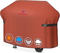 Vista 14 de Comnova - Cubierta para parrilla de 55 pulgadas, cubierta de gas 600D para parrilla al aire libre, resistente e impermeable, Weber, Char-Broil