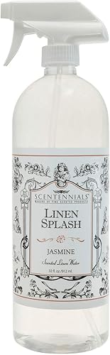 Scentennials Jasmine Linen and Room Spray de 32 onzas - Imprescindible para todas tus ropa de cama, cesta de lavandería o simplemente rocía