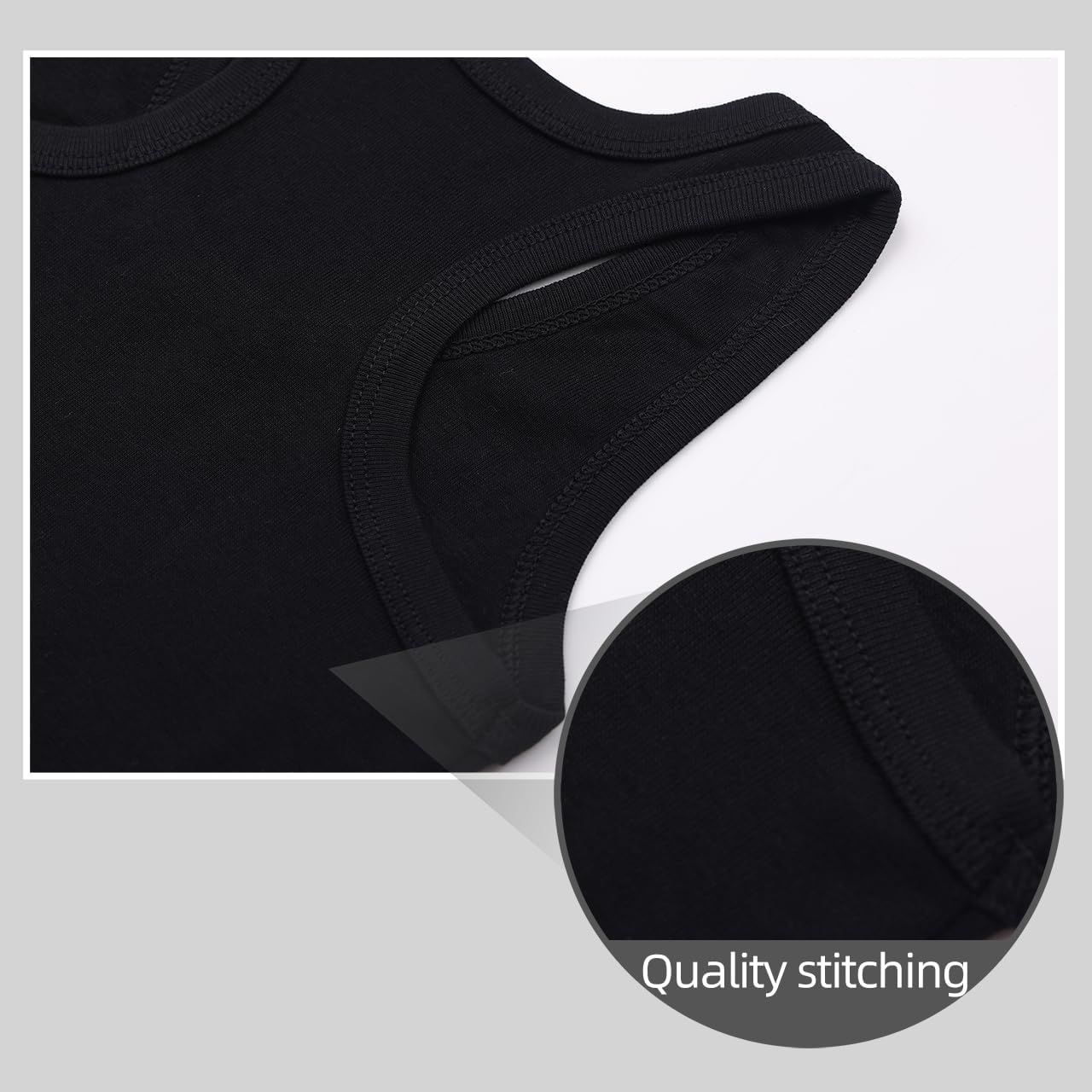 Soft Undershirt Tank Top Cotton Undershirt Sleeveless Shirts for Kids Girls Or Boys - Image 6