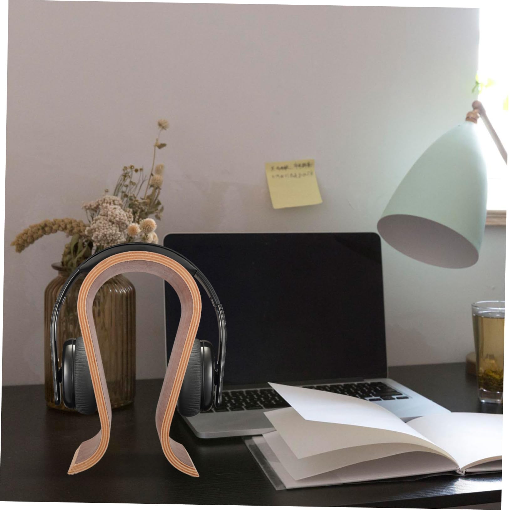 PartyKindom Supporto Per Cuffie Forma Di u Stand Per Cuffie in Legno Espositore Per Auricolari Da Tavolo Compatibile