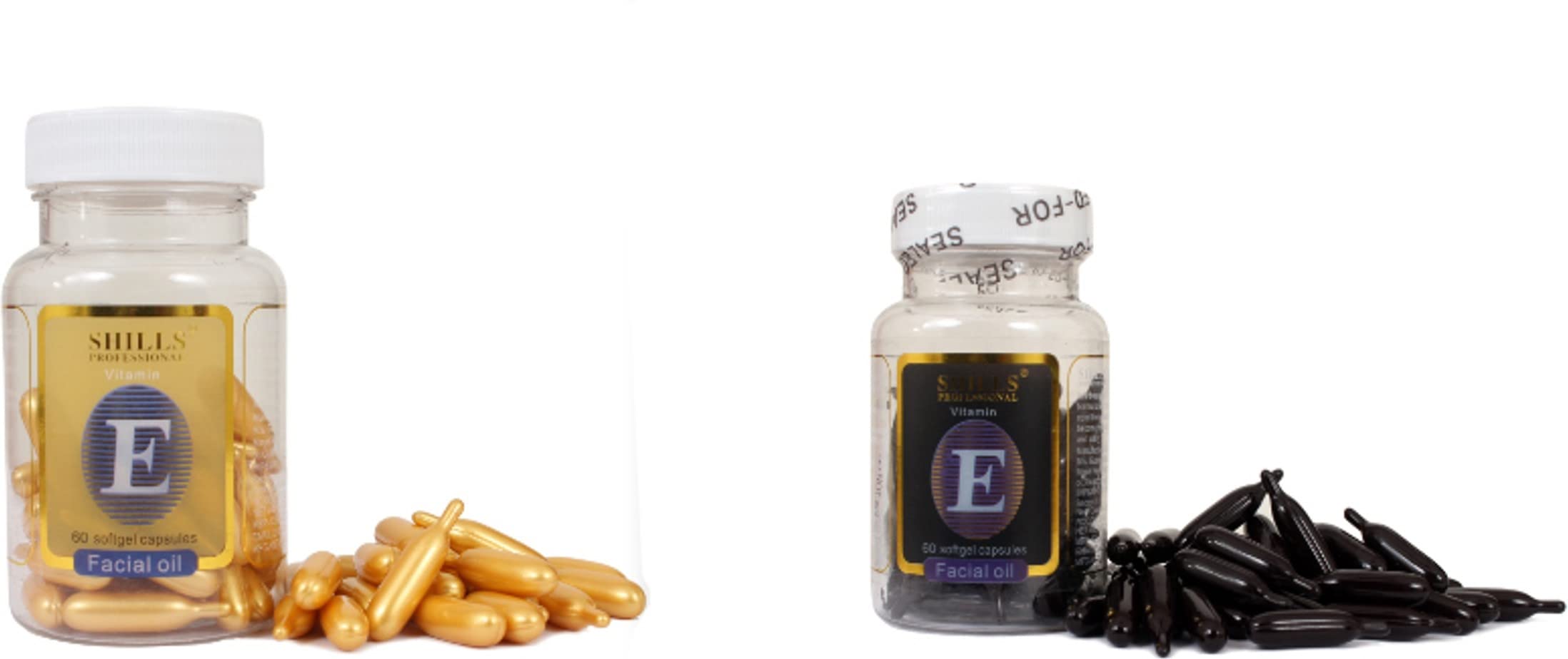 SHILLS PROFESSIONAL Vitamin E Facial Oil Capsules (Pack Of 2) 48 G