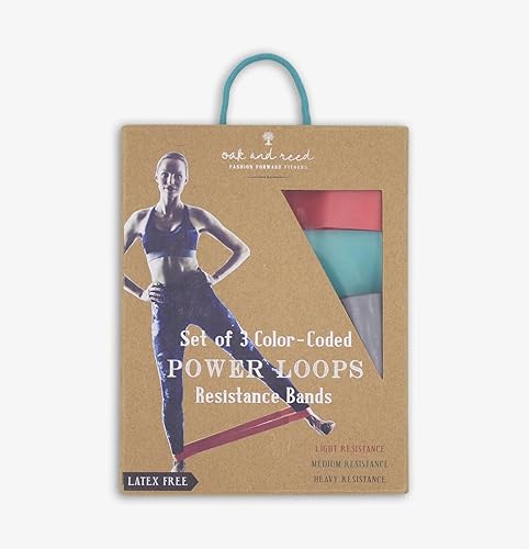 Power Loops - Juego de 3 bandas de resistencia codificadas por colores