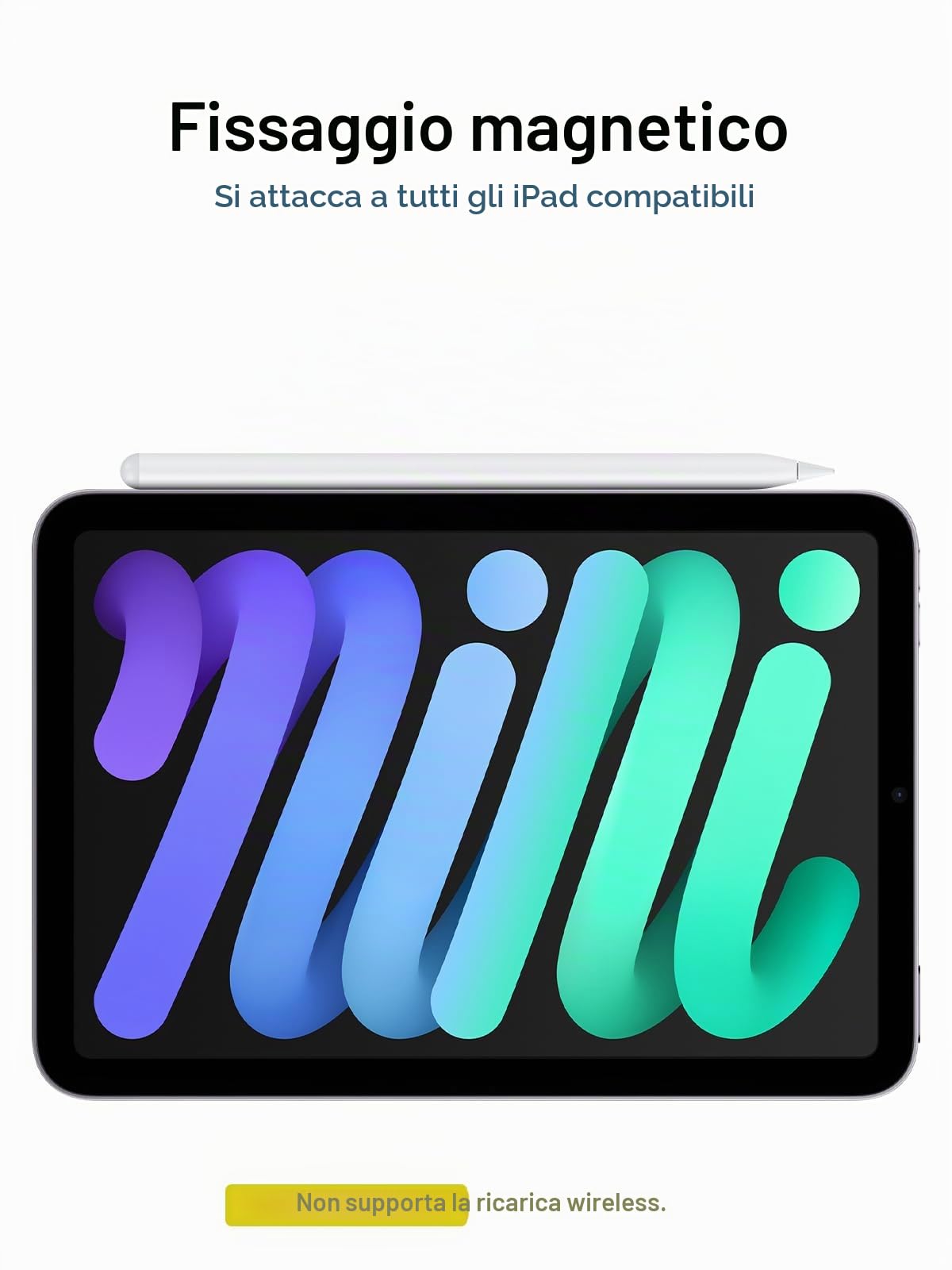 Penna per iPad 2018-2026 Ricarica Rapida Rifiuto Palmo Inclinazione Compatibile iPad 11/10/9/8/7/6/A16 Mini 7/6/5 Air M4/M3/M2 11" 13" 5/4/3 Pro M5/M4 13" 12.9" 11"