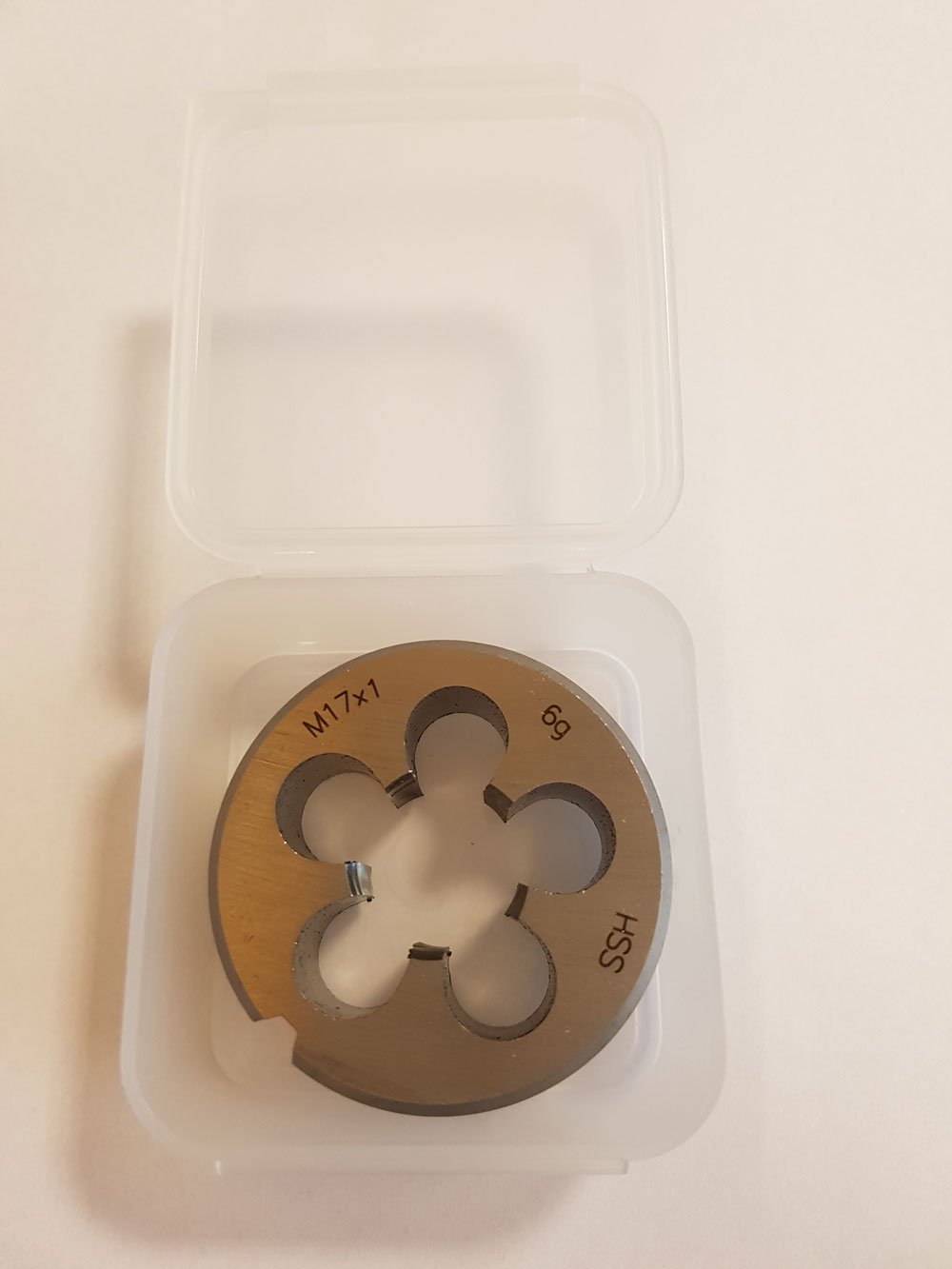 Filière Ronde Fermée DIN 223 HSS-G M3 X 0.50 - Pour Filetage Métrique - Cage 25x9 Mm