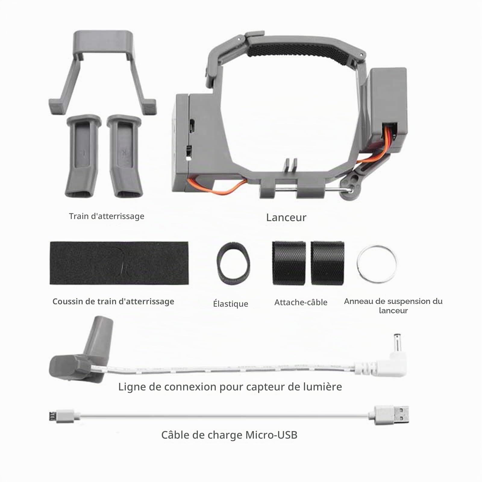 Drone Airdrop Système avec trains d'atterrissage pour DJI Mavic Pro Photosensible Lanceur Transport Livraison de Charge utile Dispositif de chute d'air Jambes étendues