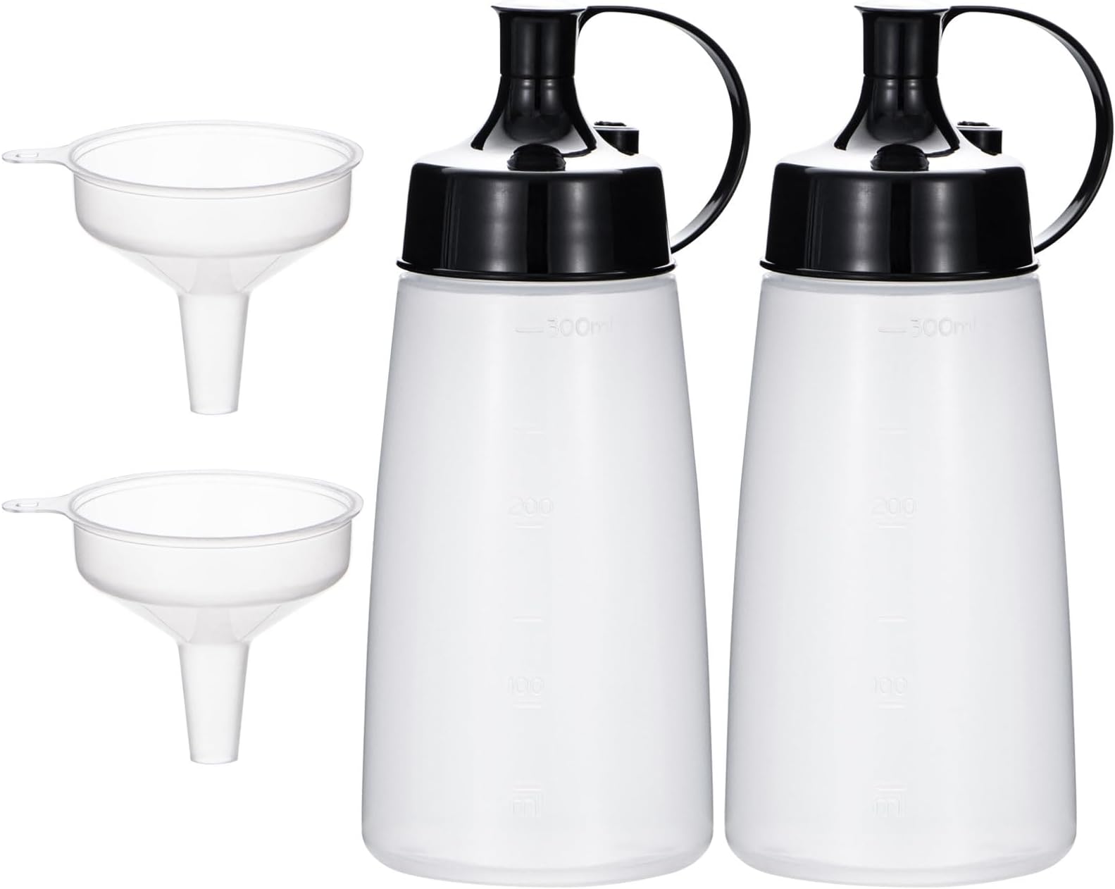 Juvale 24 Pack Clear 2oz Bottles with Caps for Kitchen