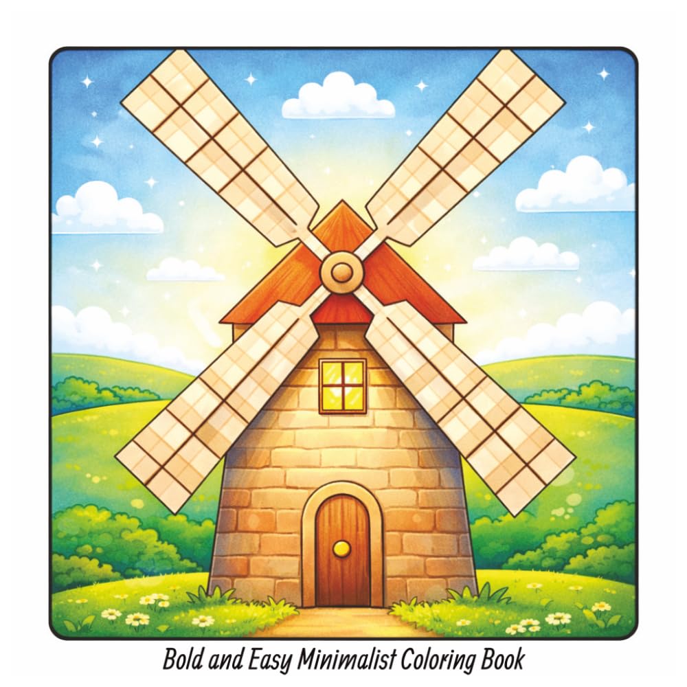 Bold and Easy Minimalist Coloring Book: 100 Coloring Pages for All Ages