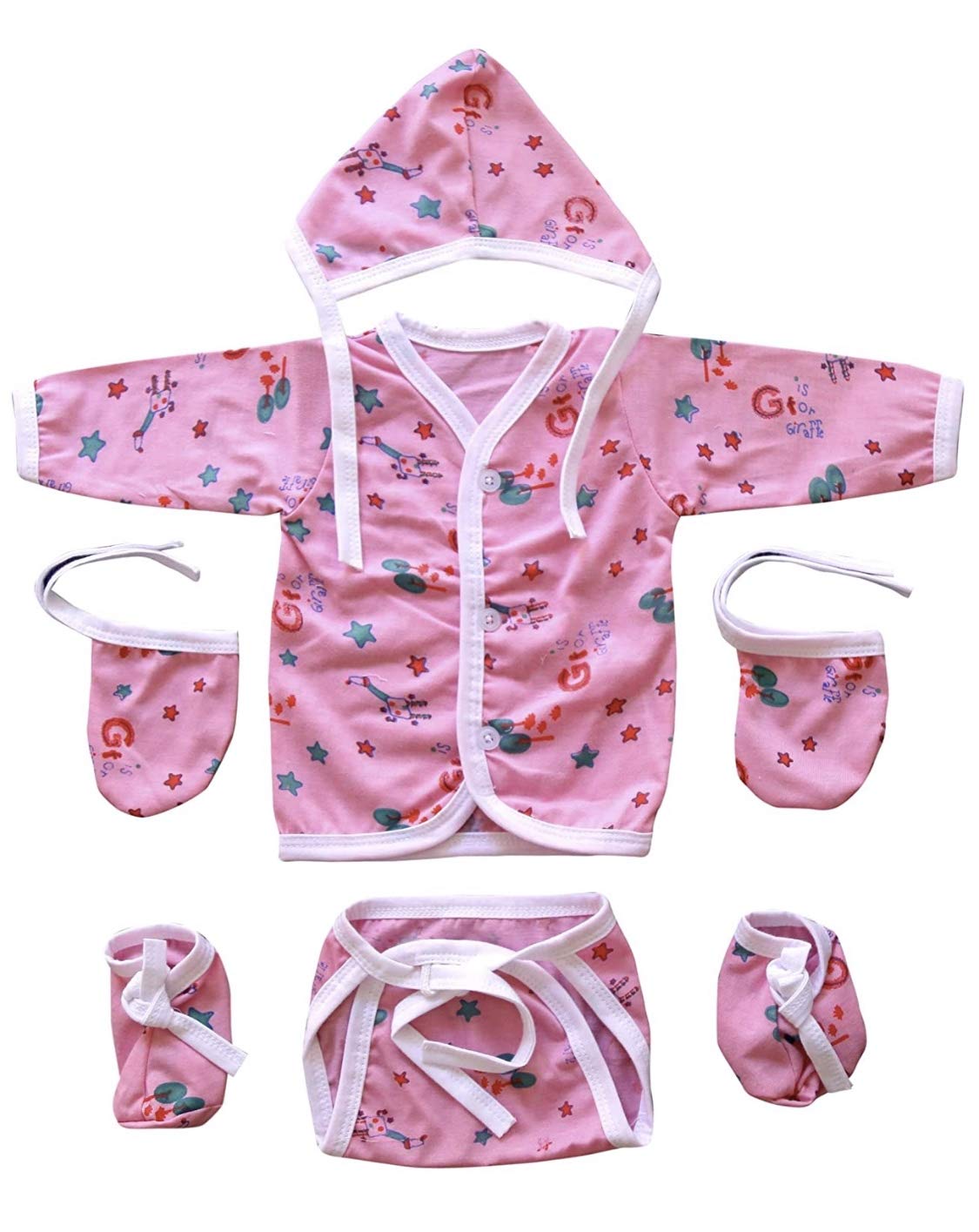 Fareto New Born Baby Gift Pack of Essential Items (0-6 Months) (Pack of 5)-picture-25