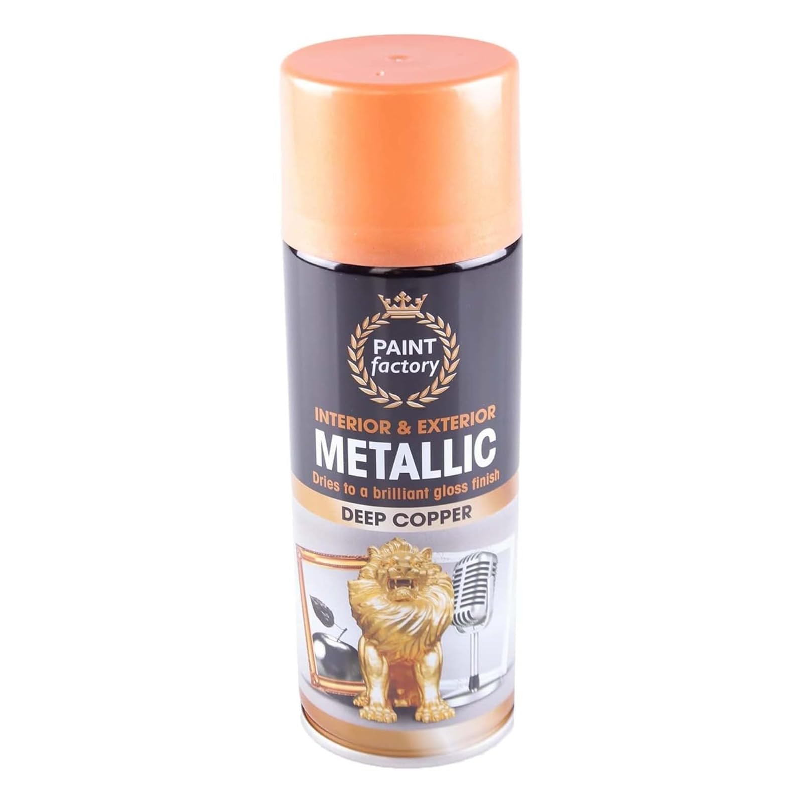 YSAMAX Metallic Spray Paint, Quick Drying Bright Finish, Versatile Uses, Long-Lasting, Stunning Visual Effect, Easy Application, Deep Copper, 400 ML